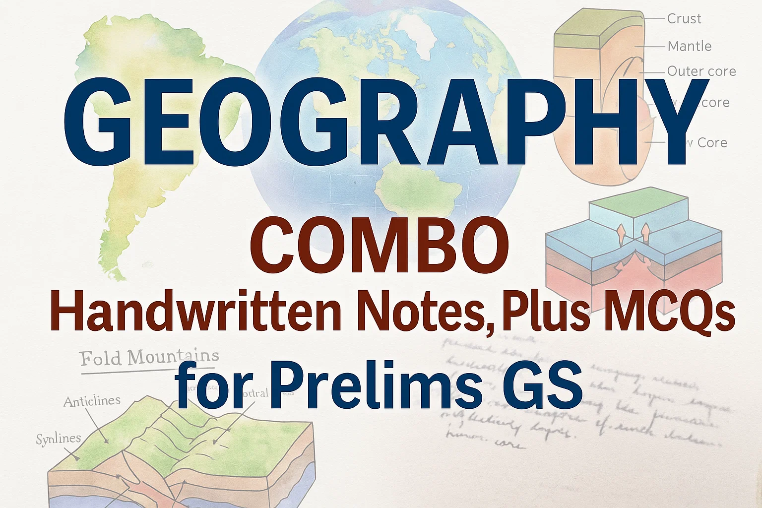 Geography Notes & MCQs Combo